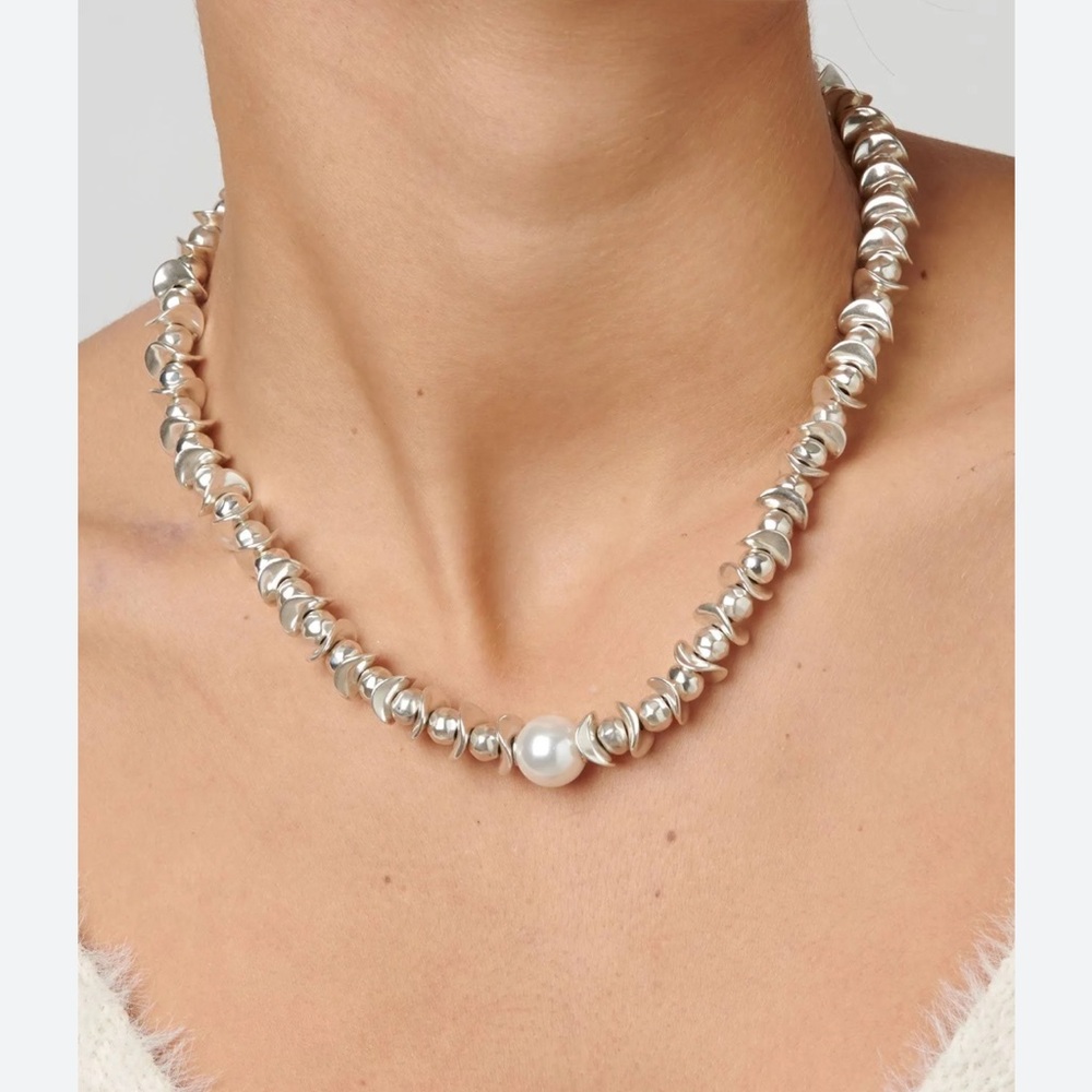 UNO de 50 Desert Pearl Collection Chunky Choker Necklace